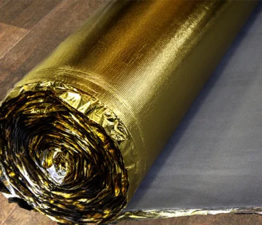 Floortex’s Golden Foil EVA acoustic underlay